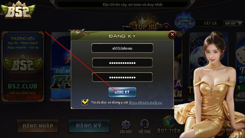 Đăng ký B52CLUB