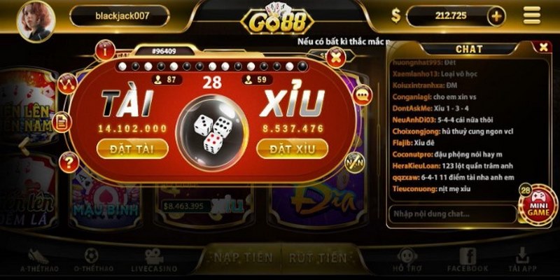 Chi tiết về tài xỉu go88